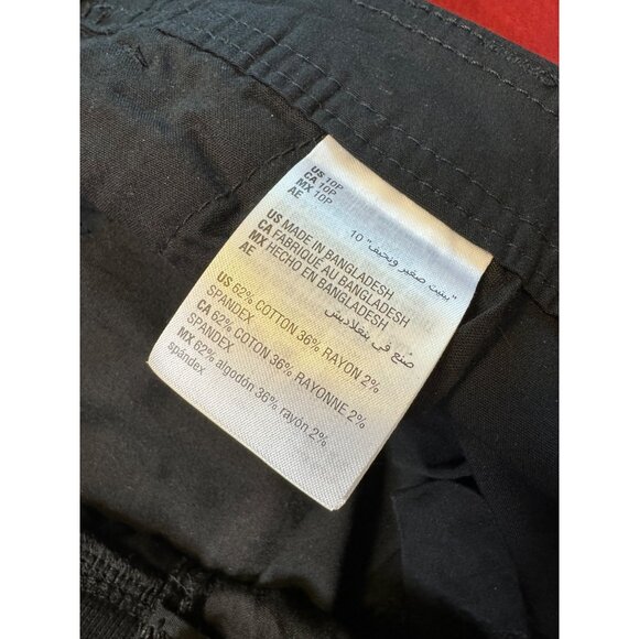 Style & Co Size 10P Black Capri Pants Stretch Petite Pockets - Picture 4 of 9
